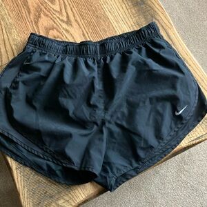 Nike Black Athletic Shorts Lightweight Elastic Waist - Gently Worn